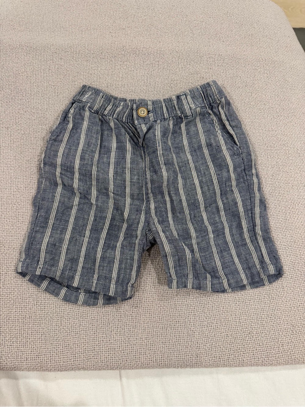Zara Blue and White Striped Kids Shorts